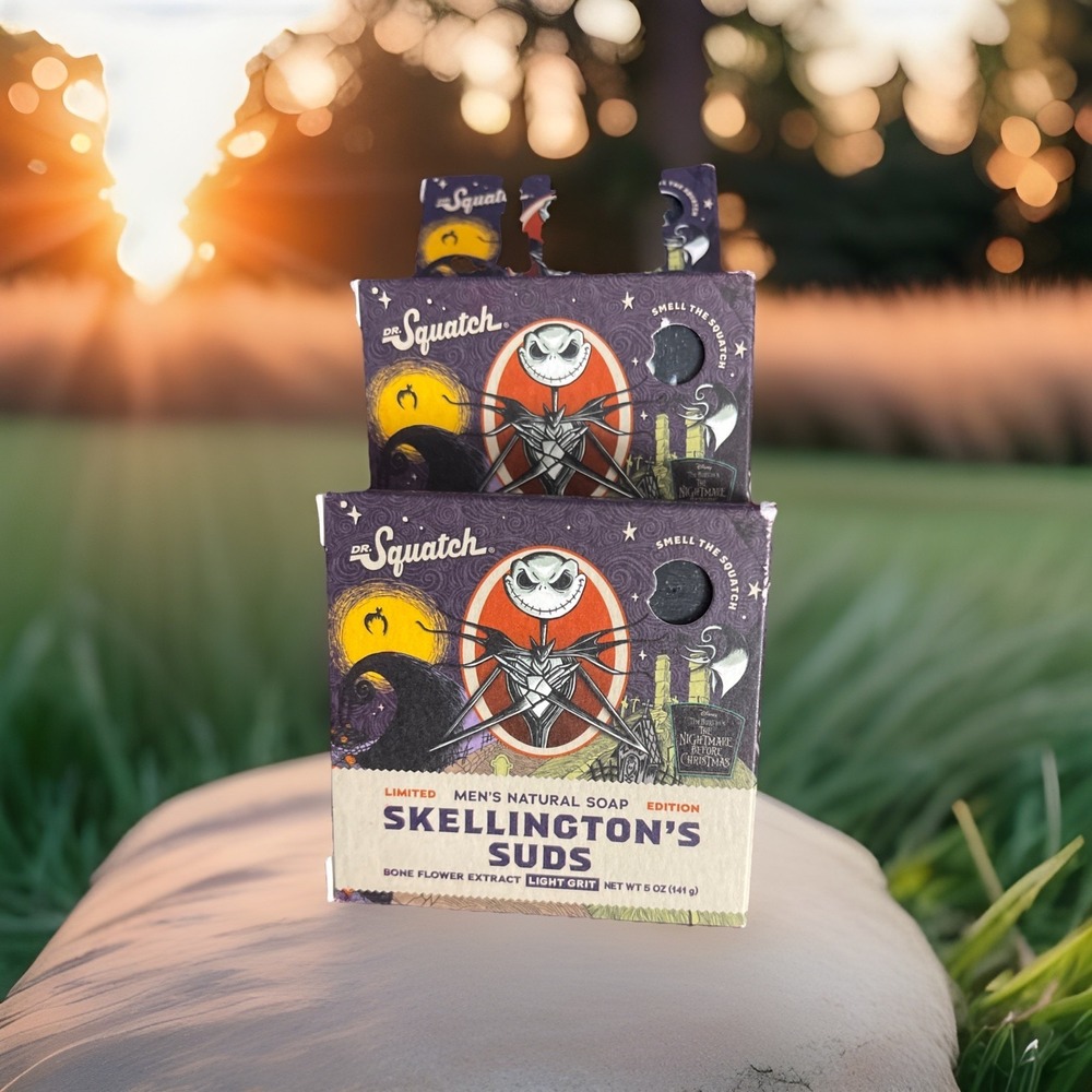 3 Dr. Squatch Ltd Ed‎ Natural Bar Soap Oogie Boogie's Brew Nightmare Before Xmas